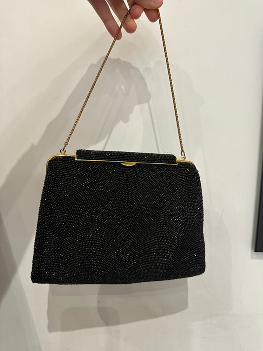 Sac perle noir vintage