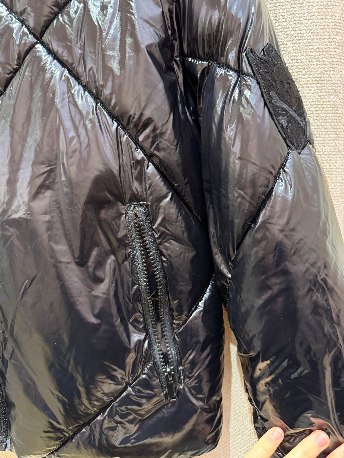 Doudoune noire brillante IKKS T.36 25/10