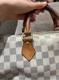 Sac speedy Louis Vuitton 35  18/08 damier azur