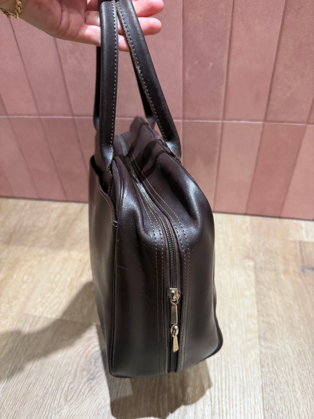 Sac Longchamp marron vintage