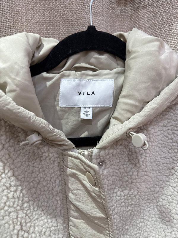 Doudoune beige vila T.40