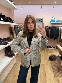 Blazer Crème et gris Diega T.S 07/09