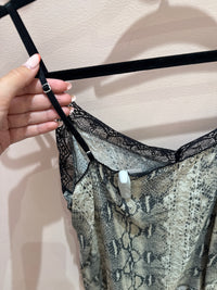 Débardeur Serpent beige (soie) Set - 38