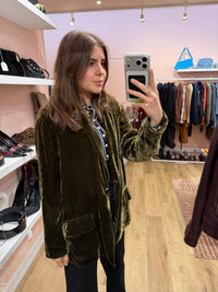 Momoni Vert T.38/40 - Blazer velours 10/09