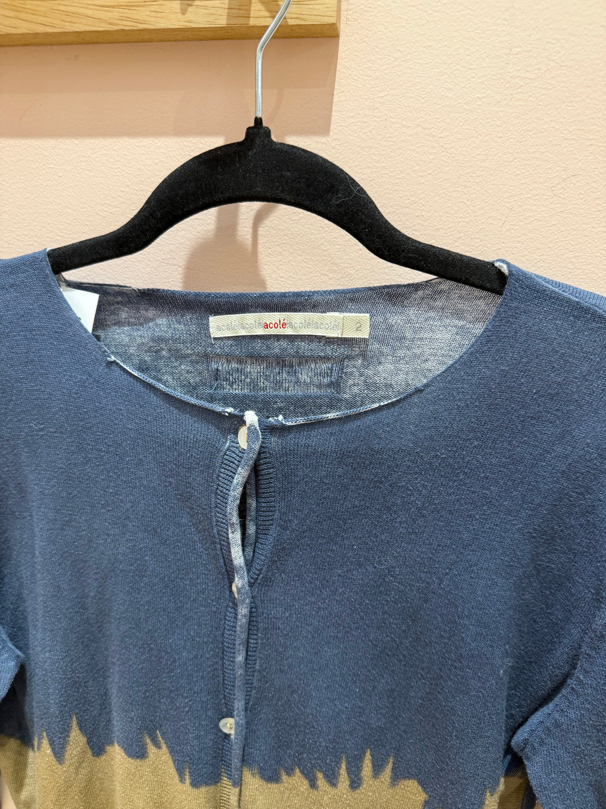 Gilet Acoté Marron et bleu T.M