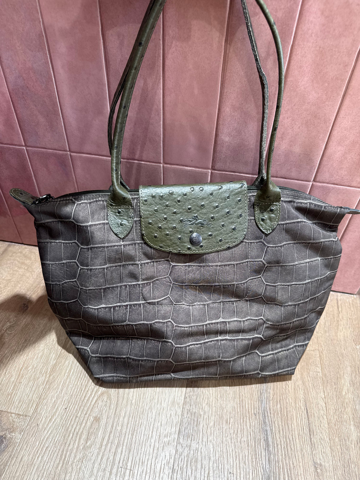 Sac Longchamp kaki