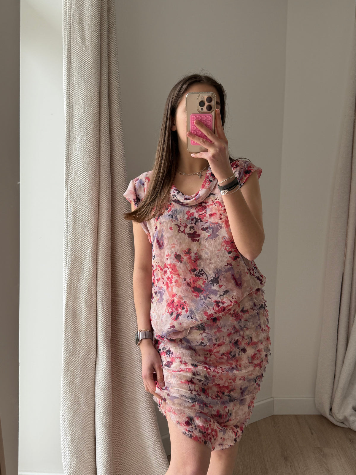 Georges Rech ensemble rose soie T.L