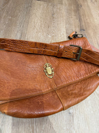 Sac camel en cuir