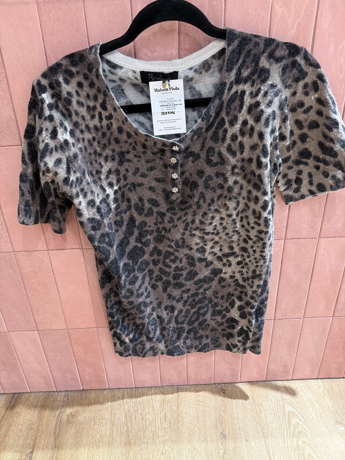 Pull  Benino Gris/Noir