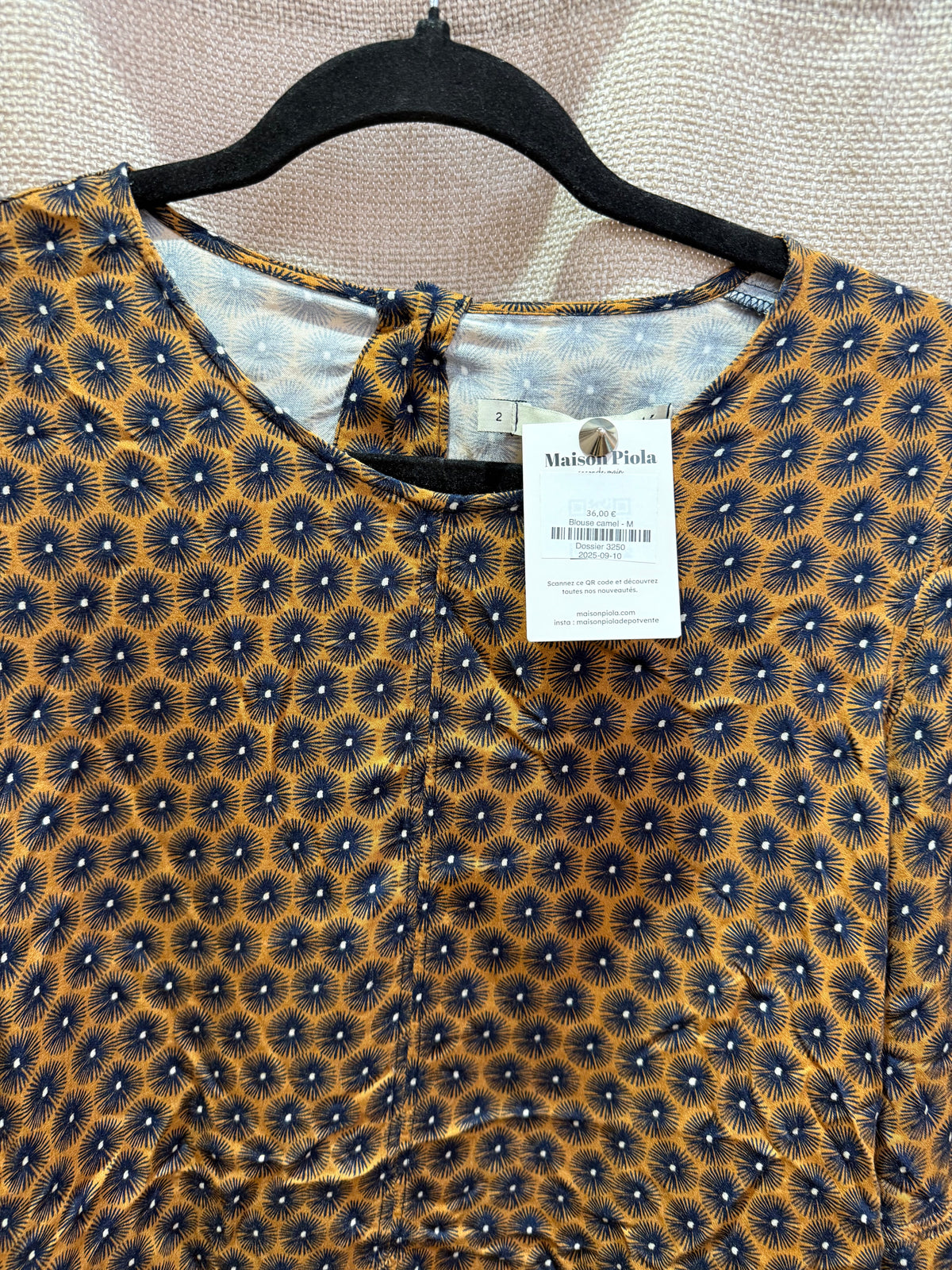Blouse camel taille M