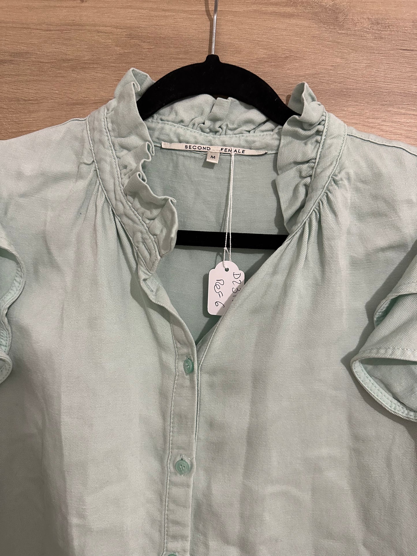 Chemise vert d’eau T.M seconde female