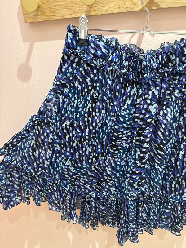 Jupe Isabel Marant Violette et bleue T.38