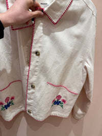 Veste Promod beige et rose T.L