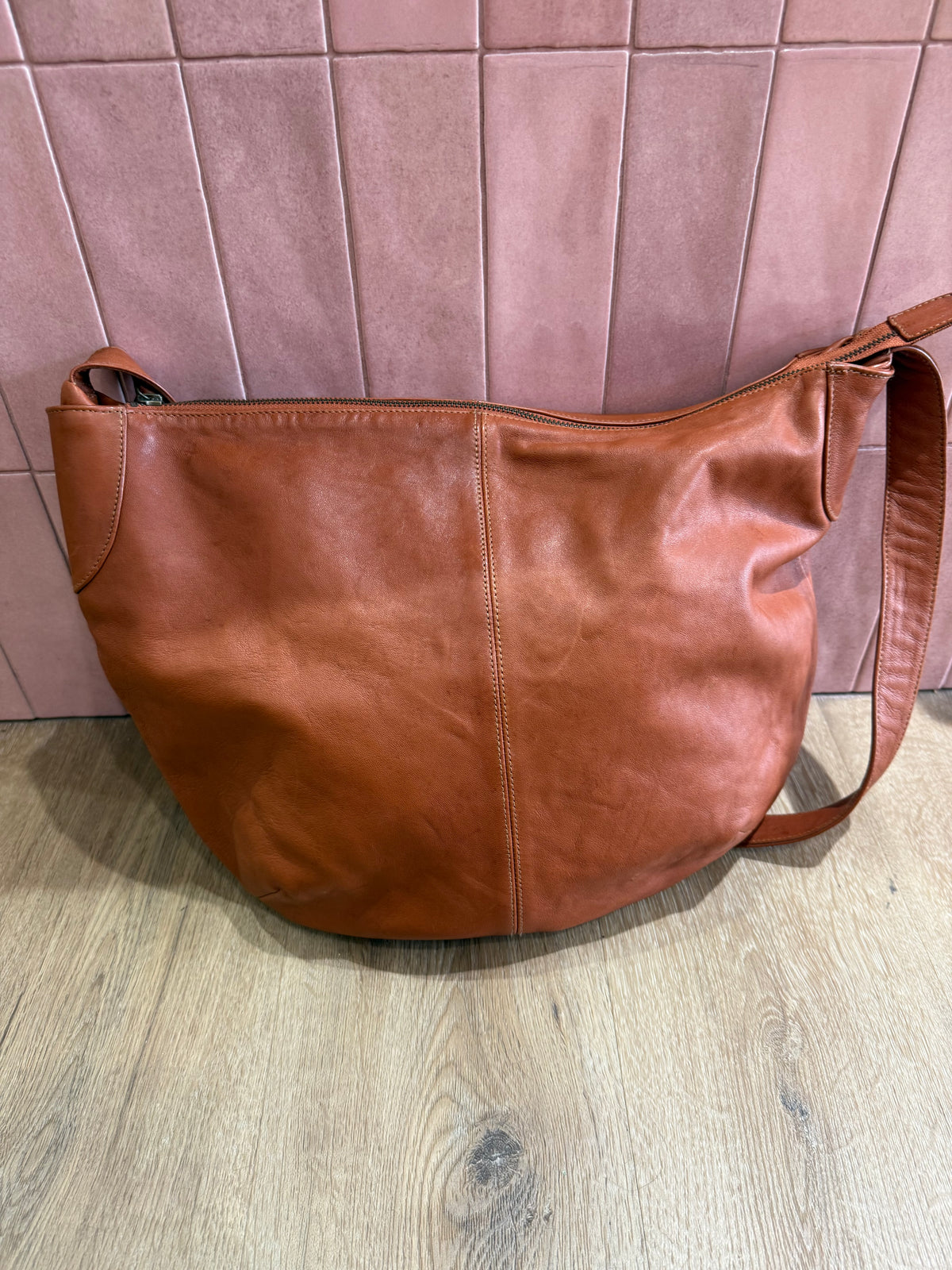 Sac cabas marron bandoulière Naterra 31/05