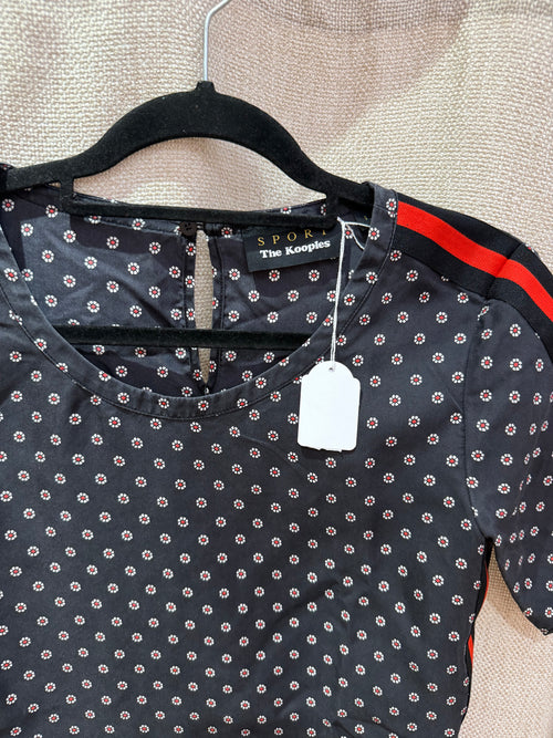 T-shirt noir et rouge The Kooples T.S