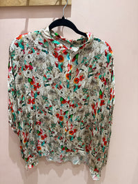 Blouse Banditas beige verte rouge T.U
