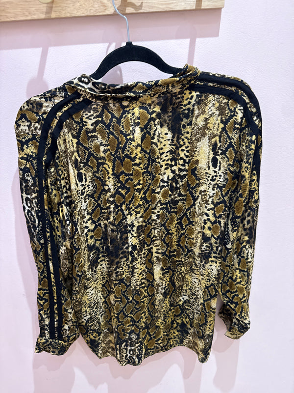 Blouse Ba&sh jaune serpent T.M