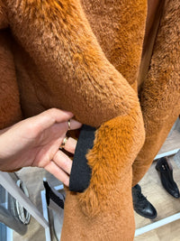 Veste camel fausse fourrure Maje T.L