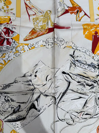 Foulard rose et beige Christian Dior