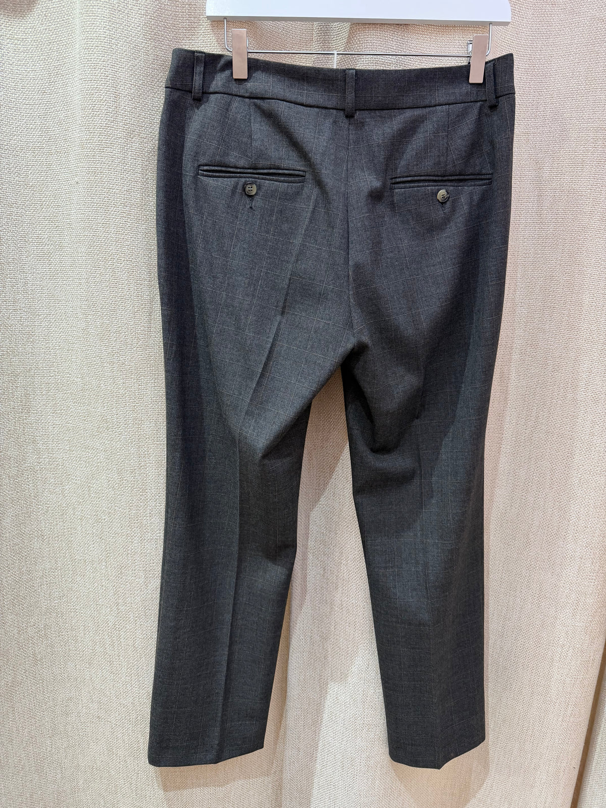 Pantalon Gris à carreaux marron Gérard Darel T.40 10/09