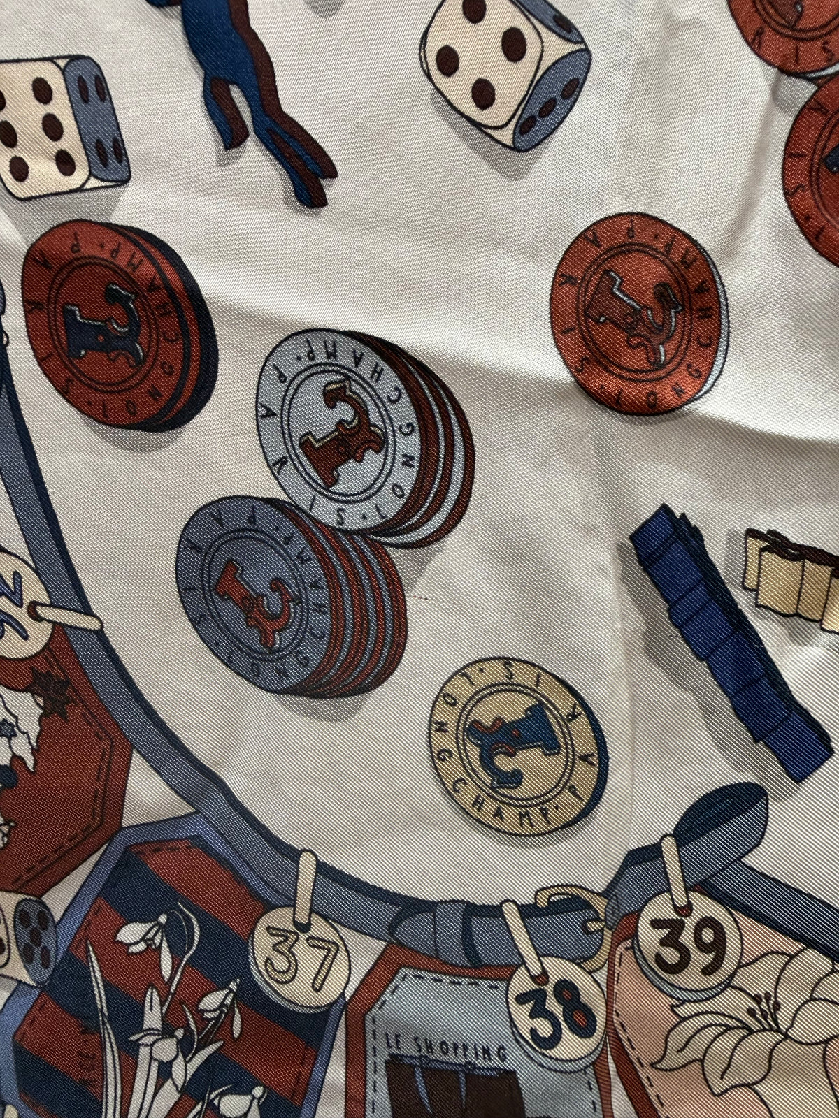 Foulard en soie Longchamp