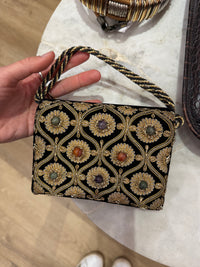 Indien Sac noir velours Noir T.U