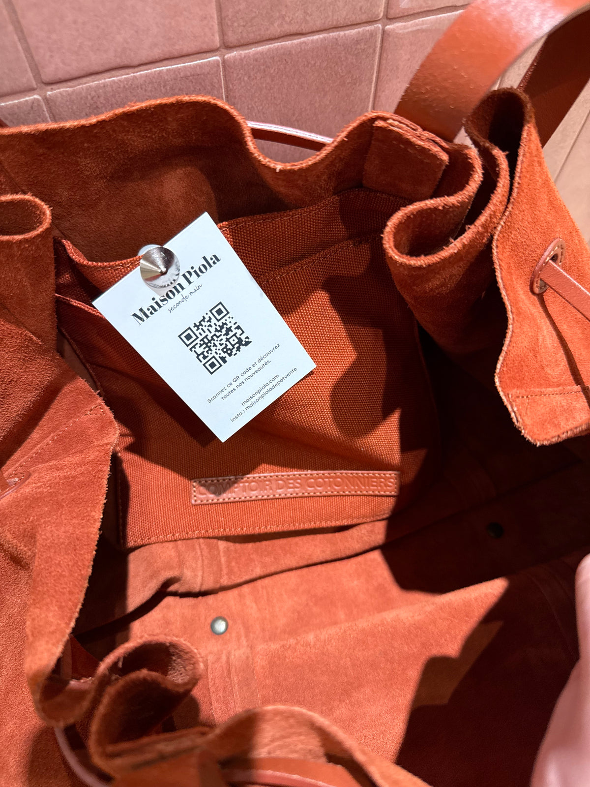 Sac rouge en daim Comptoir des Cotonniers T.TU