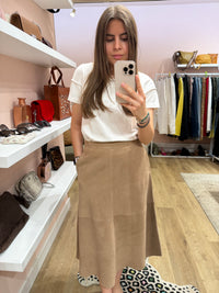 Jupe daim YAS Camel T.M 12/07