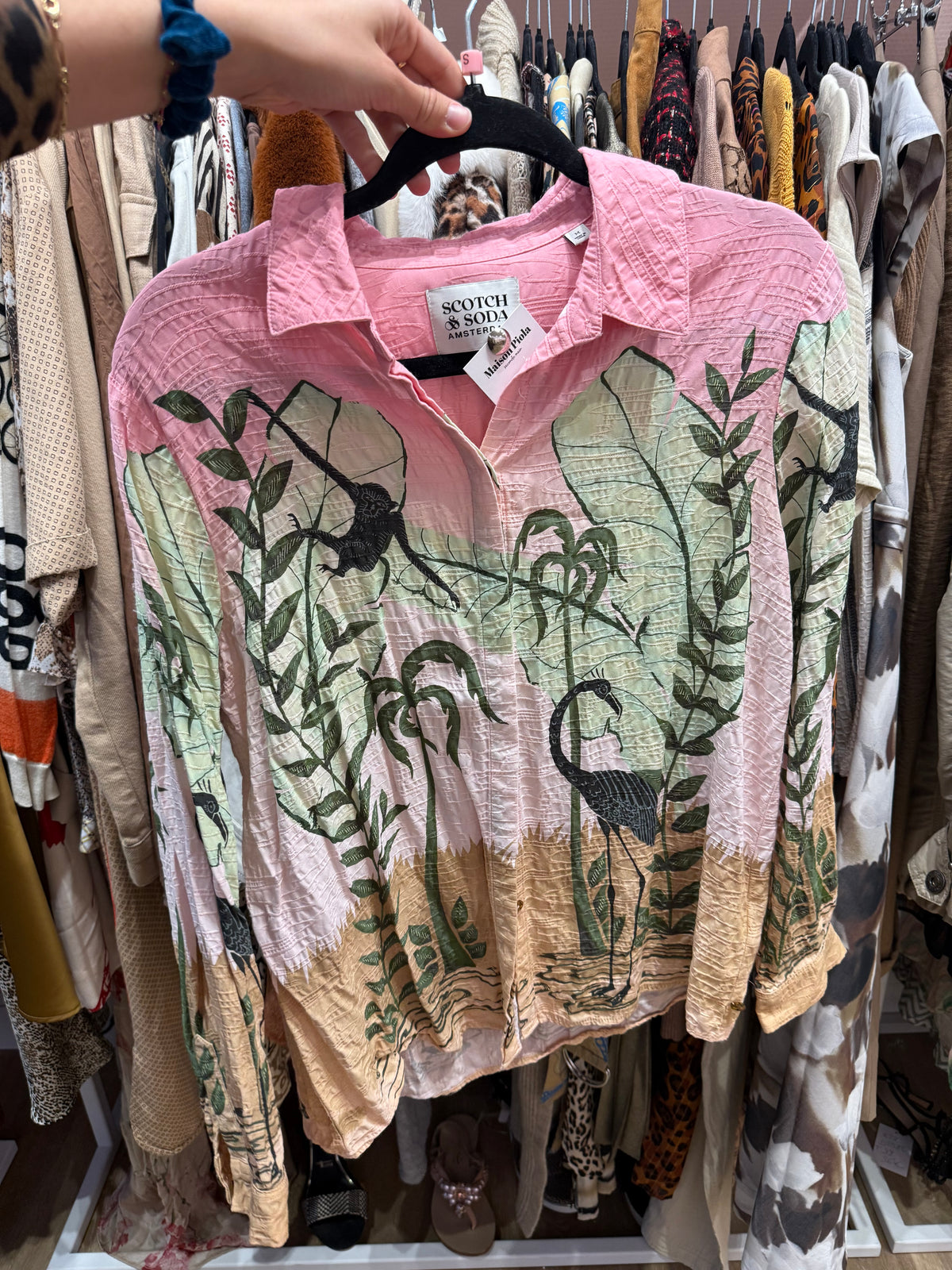 Chemise rose scotch & soda T.M
