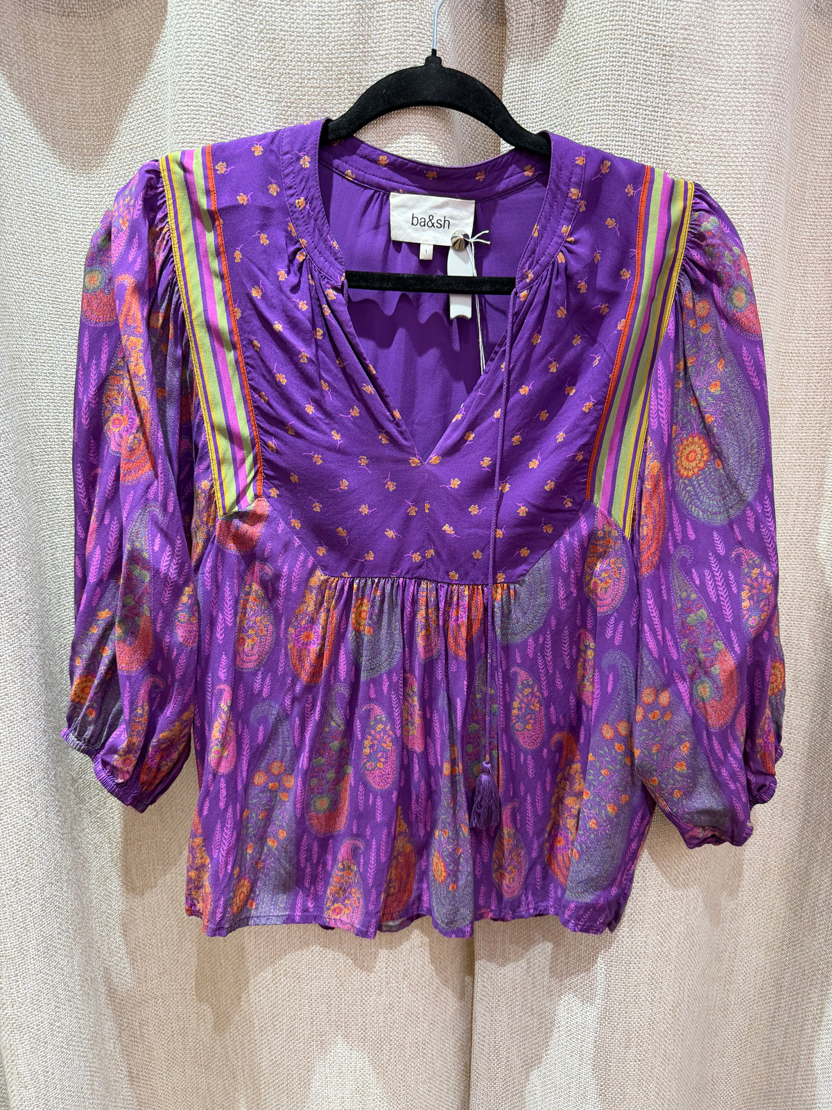 Blouse rose et violette Ba&sh T.S 05/09