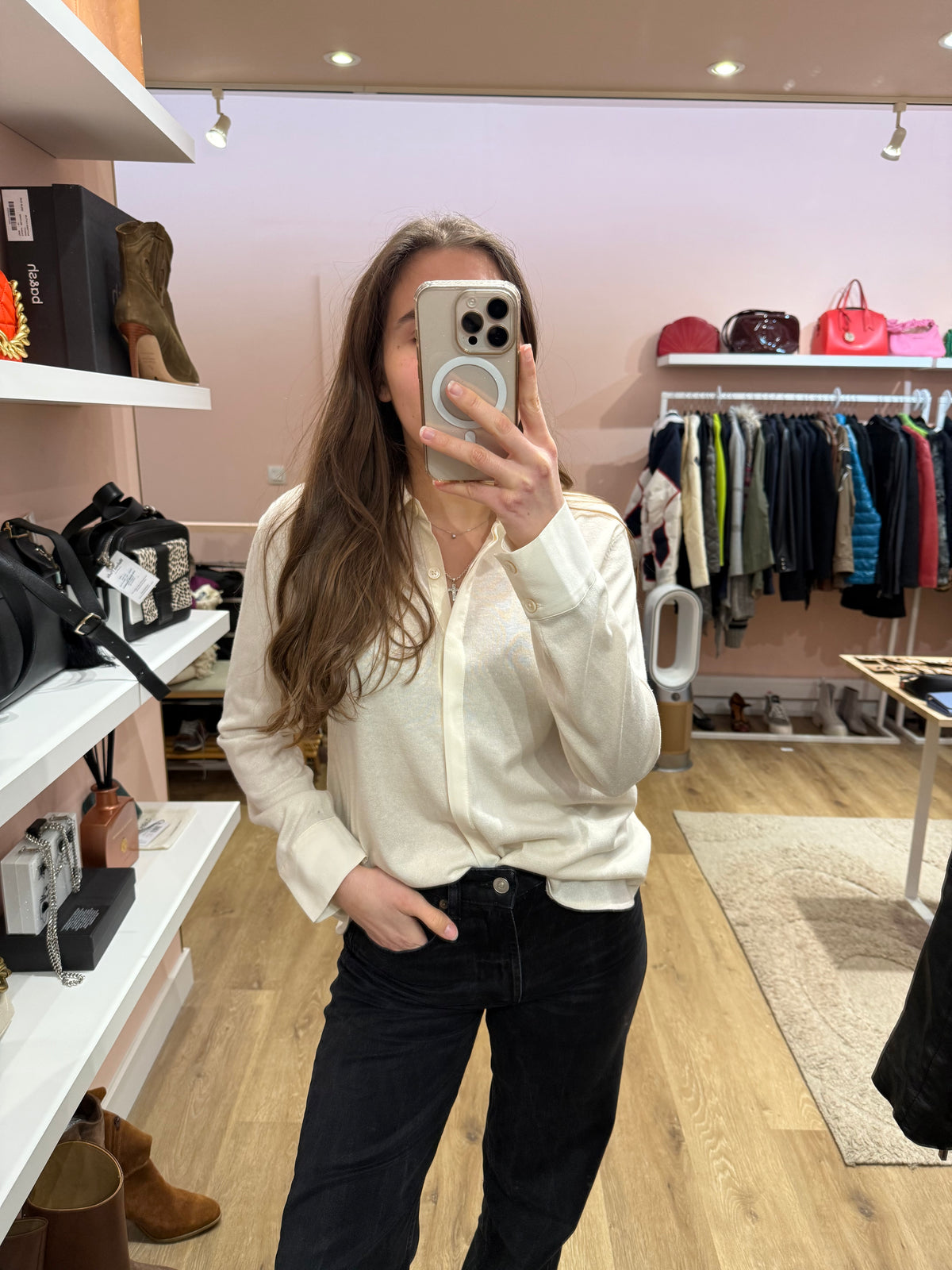 Blouse beige Estheme T.M