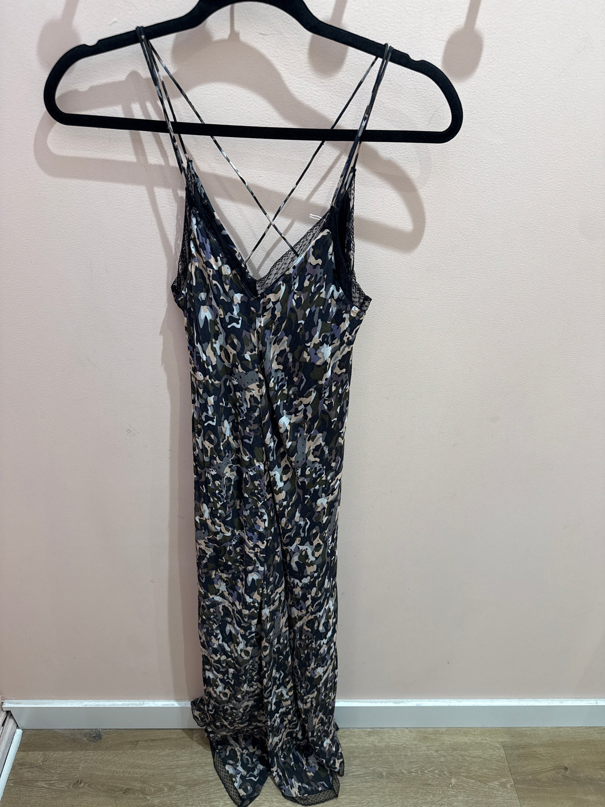 Robe nuisette IKKS Kaki et violet T.38/40