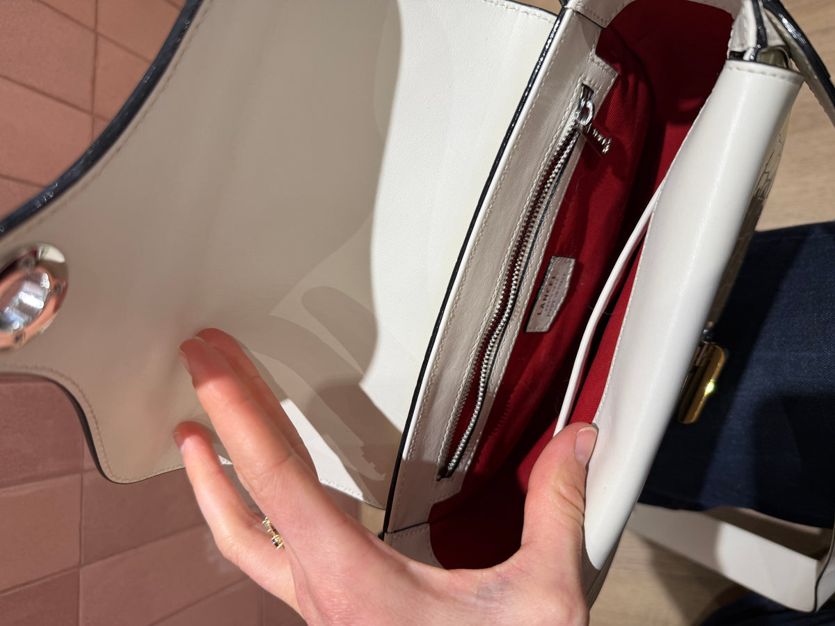 Sac blanc en cuir lancel