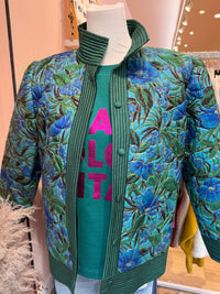 Veste bleue et verte Thai T.36 24/10