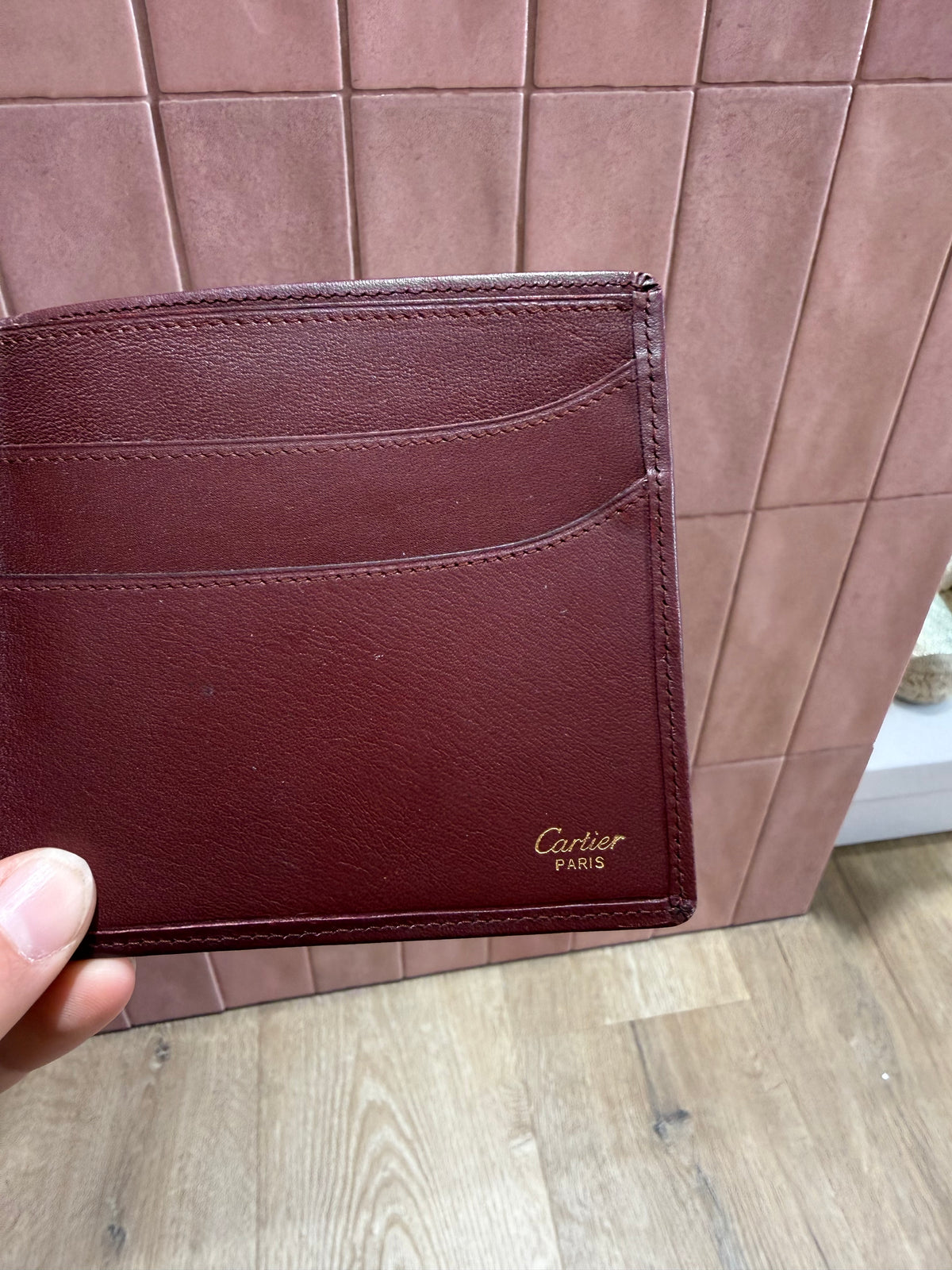 Porte-feuille cartier cuir
