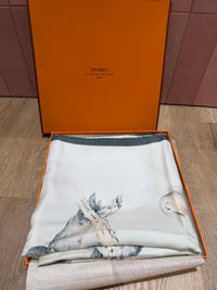 Hermès Foulard en soie avec boîte 28/07