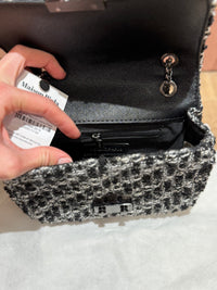 Sac noir tweed Cosmo Paris