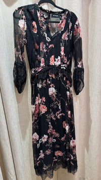 Robe The Kooples – Noir fleurs – T.XS/S