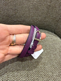 Bracelet en cuir le tanneur violet 13/06