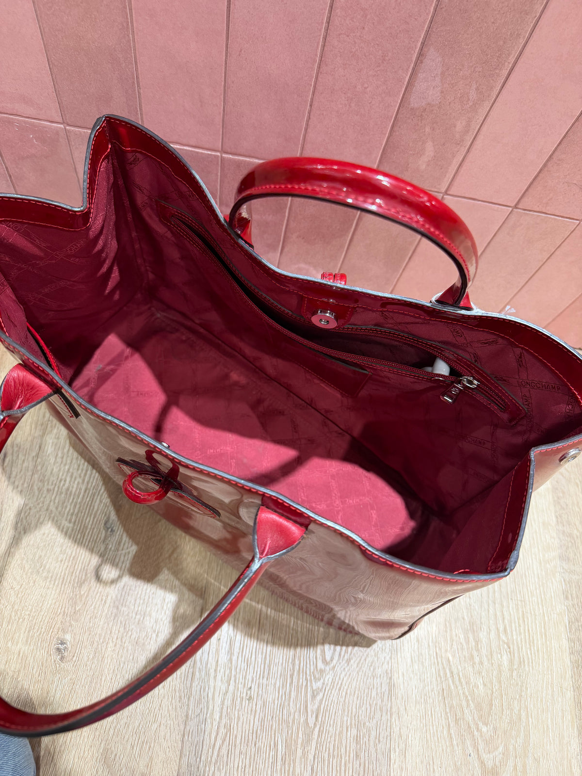 Sac Longchamp + compagnon rouge 22/10