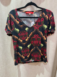 T-shirt rouge et vert Christian Lacroix T.XL