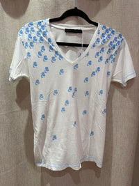 T-shirt blanc Karl T.L