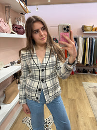 Claudie Pierlot Blazer Blanc T.WEED/CARREAUX 01/07