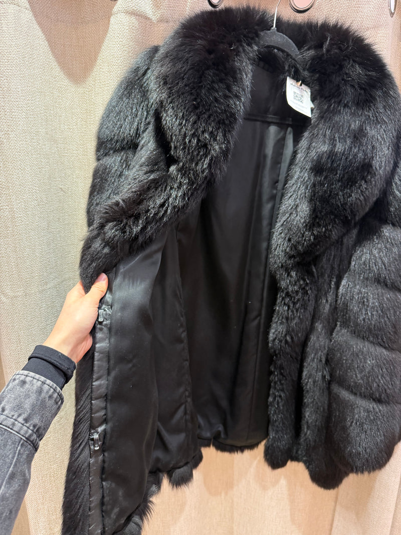 Manteau en renard vrai fourrure