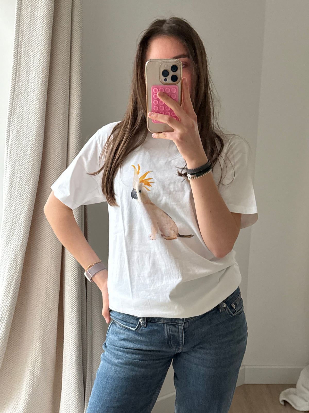 T-shirt Blanc Bask in the Sun - L