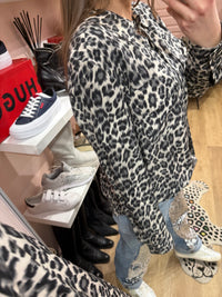 Blouse noire & blanche Max & Moi T.40 soie