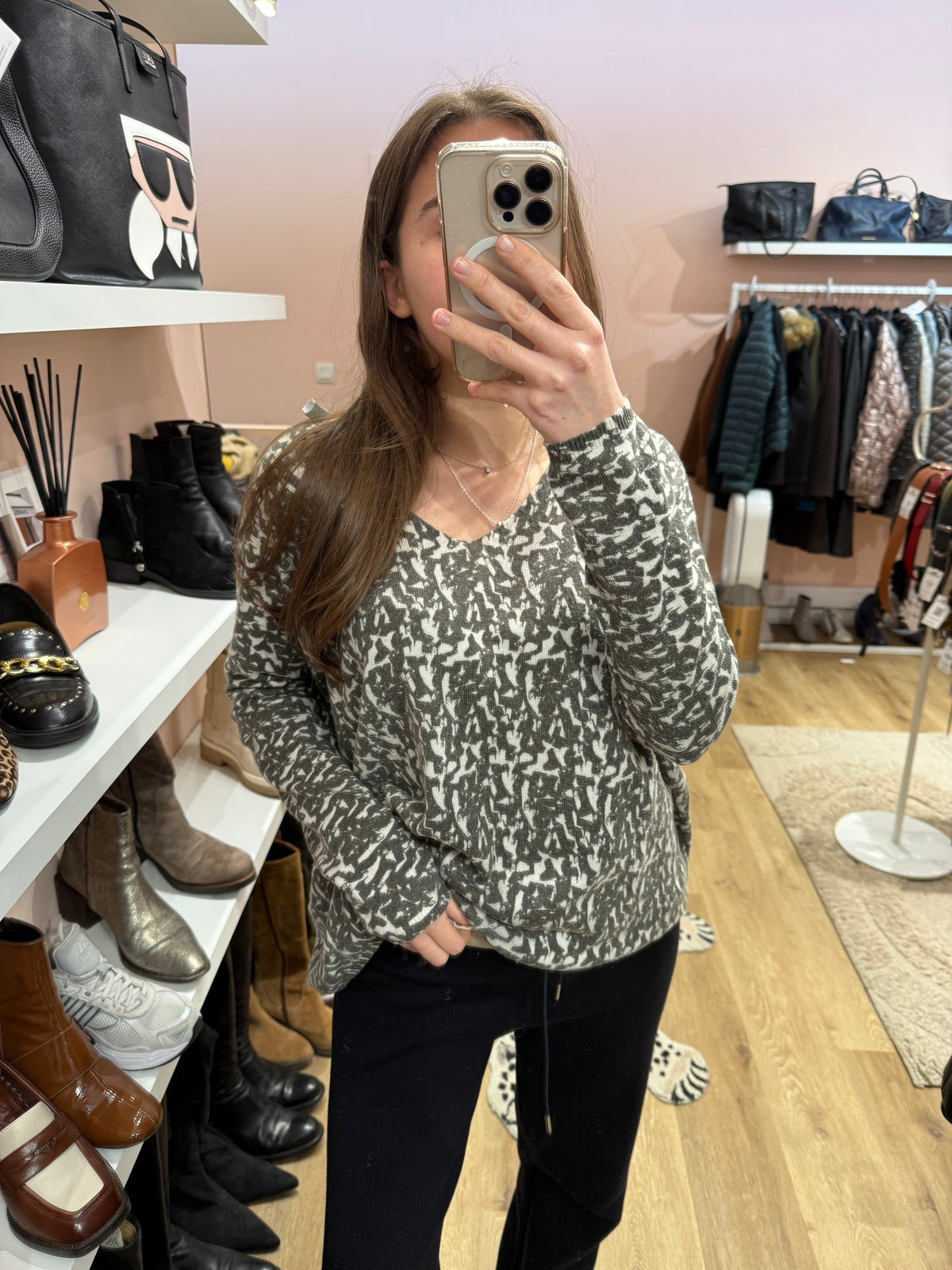 Suncoo pull taupe blanc T.M