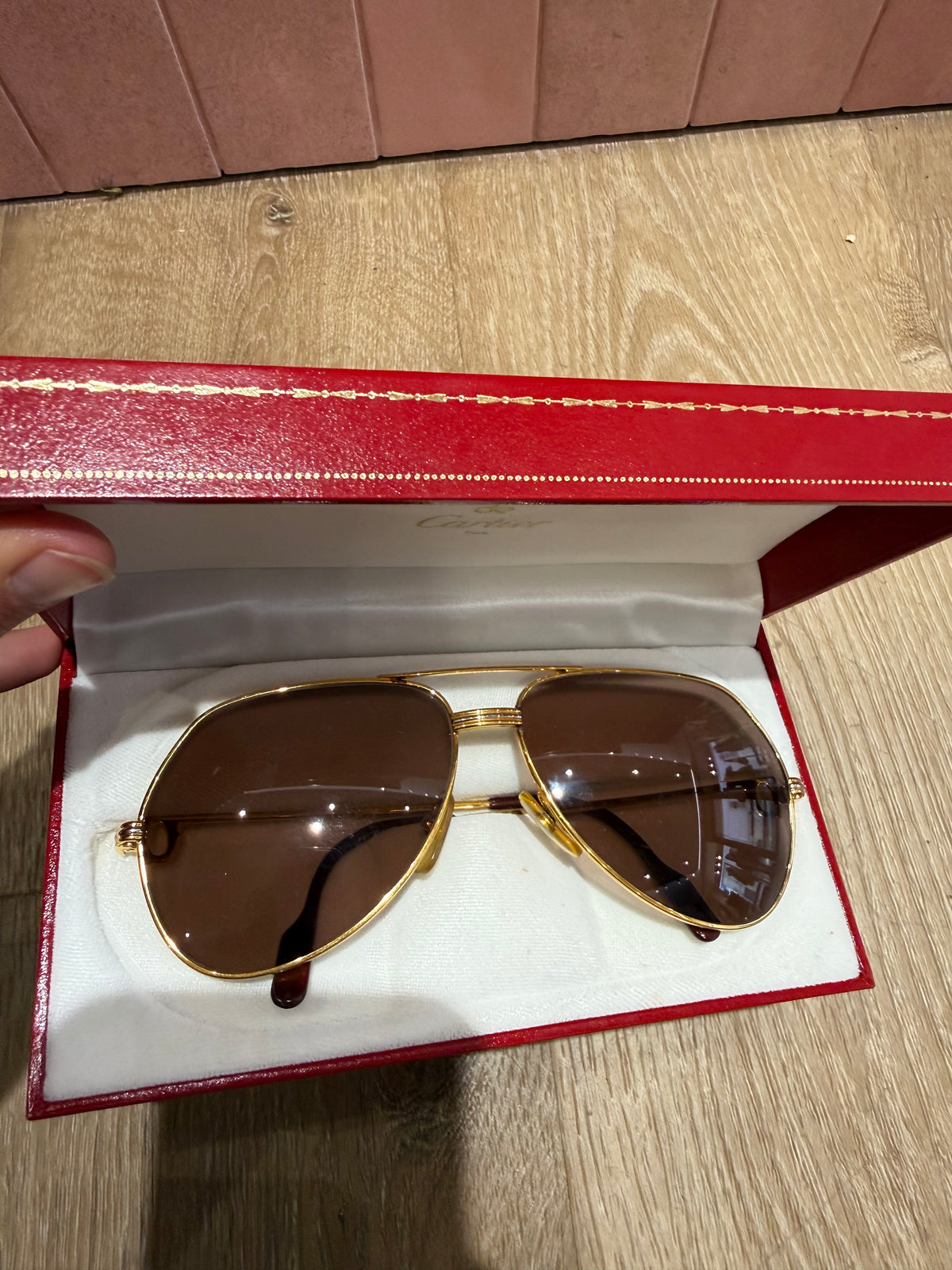Lunettes cartier plaqué or