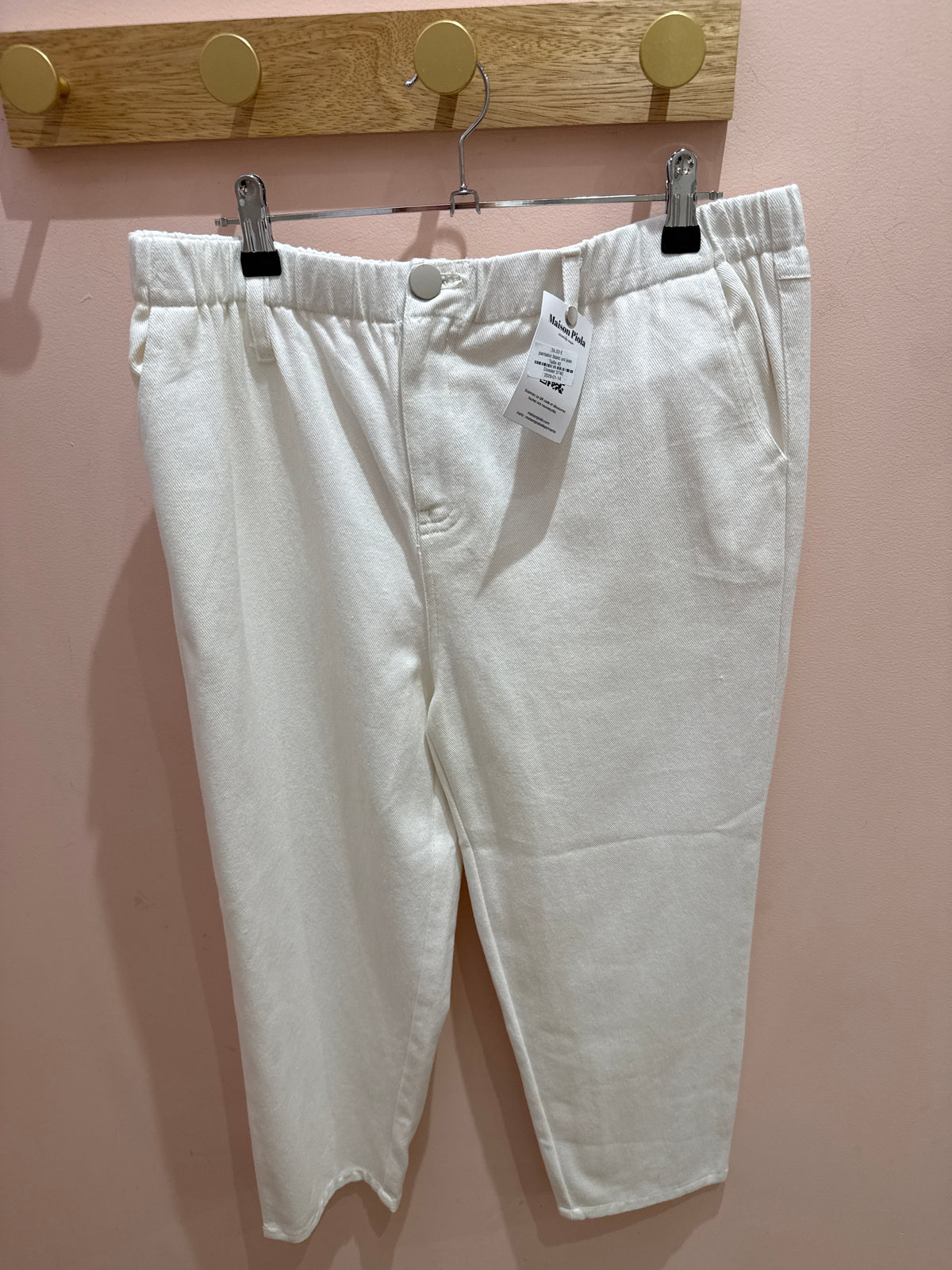 pantalon blanc uni jean Taille 40