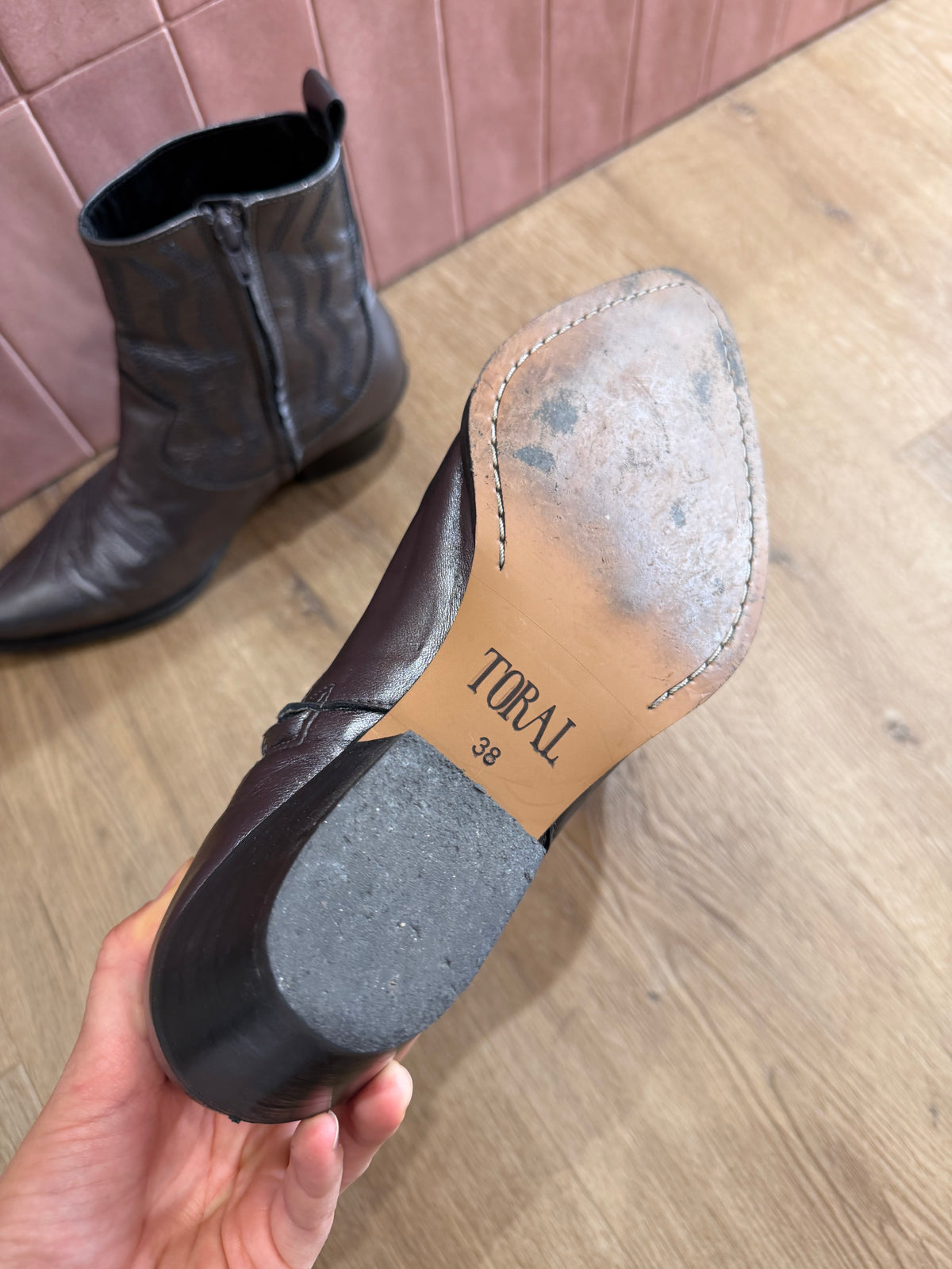 Bottines argentées - Toral - T.38 11/09